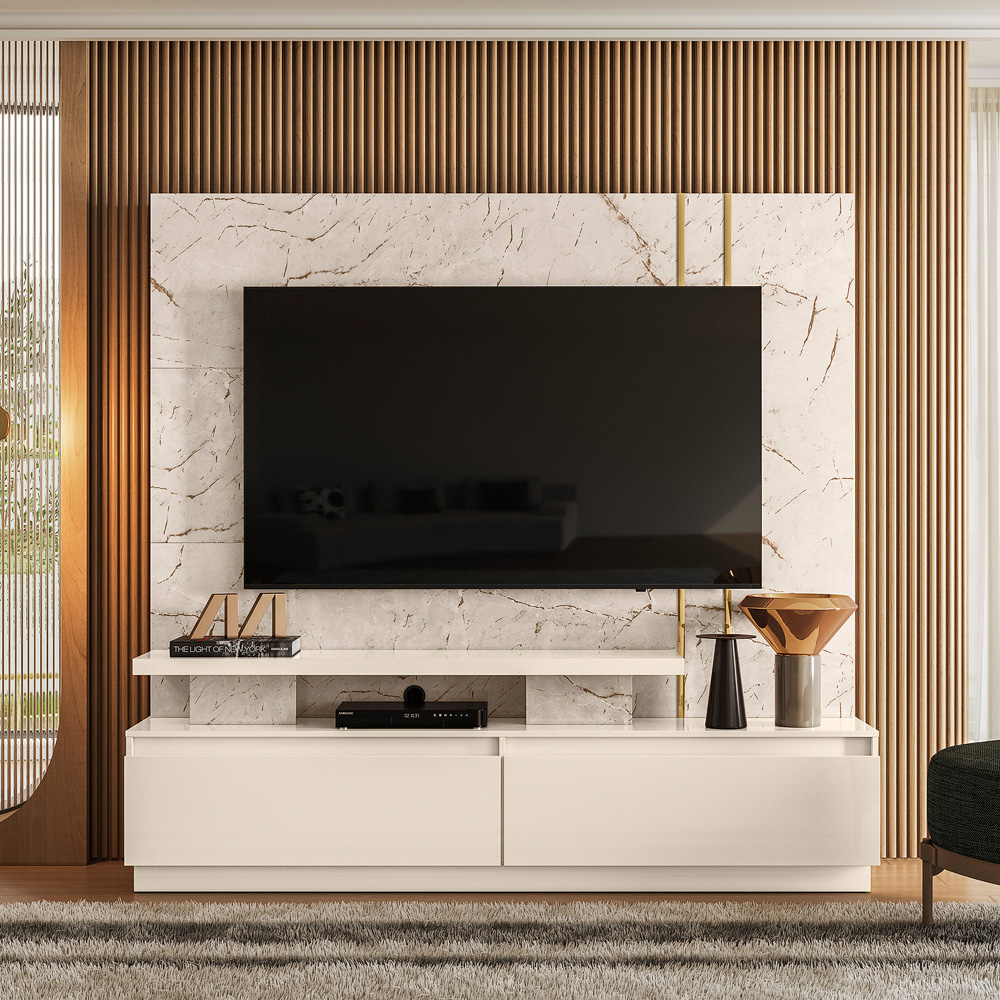 Home Theater New Apolo 183 Calacata.Off White Madetec