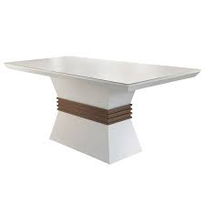 Mesa Agata 180 Tmp MDF Vdr Base Off White Dt Cafe Rufato
