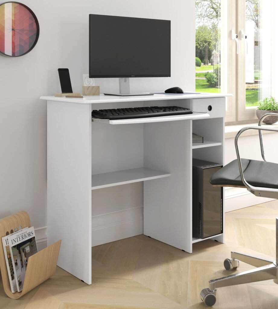 Mesa de Computador Viena Branco EJ Moveis