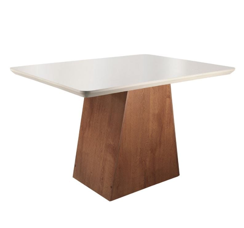 Mesa Sevilha 120 Tmp MDF.Vdr Chocolate.Off White Cel Mov