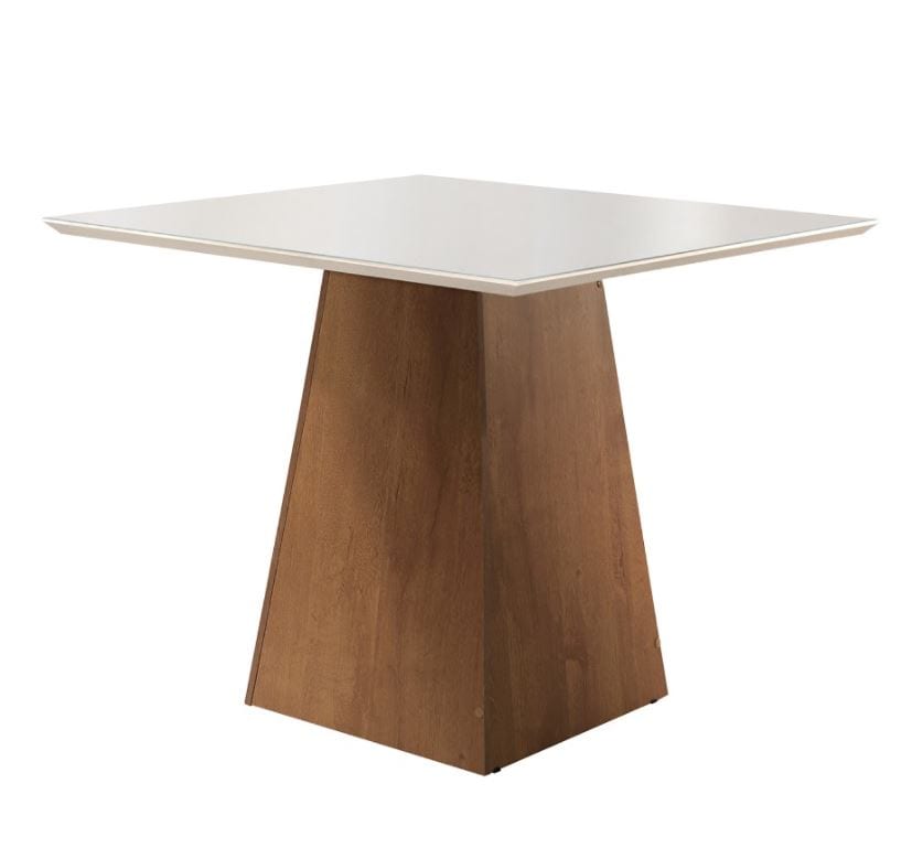 Mesa Sevilha 90 Tmp MDF.Vdr Chocolate.Off White Cel Mov