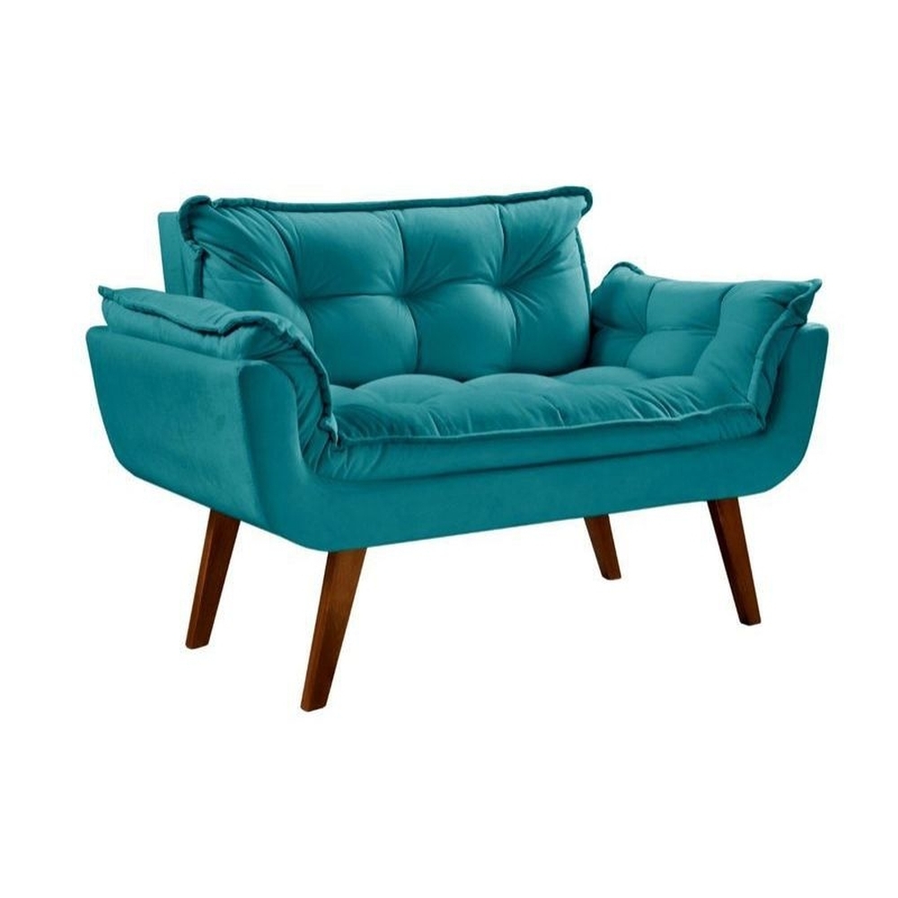 Poltrona Namoradeira Opalla Vel Inca Turquesa 509 D Salla