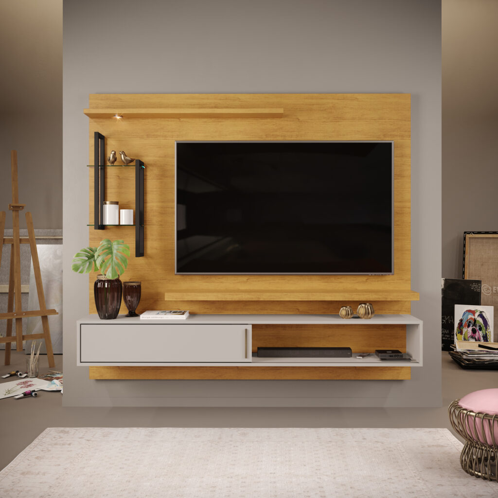 Painel Mila 180 Cedro.Bali DJ Moveis
