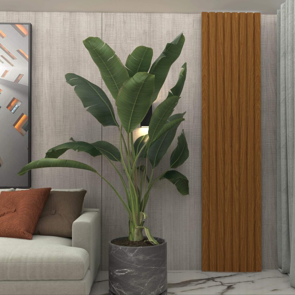 Painel Nobre Ripado 050 Castanho Gelius
