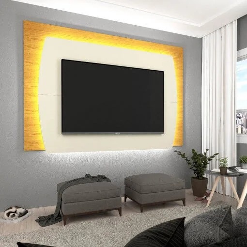 Painel Sublime 220 Off White.Naturale Gelius