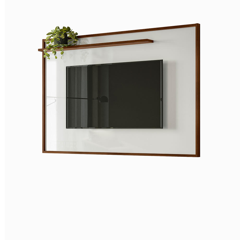 Painel Genesis 1.9 Palisandro.Branco Mobler