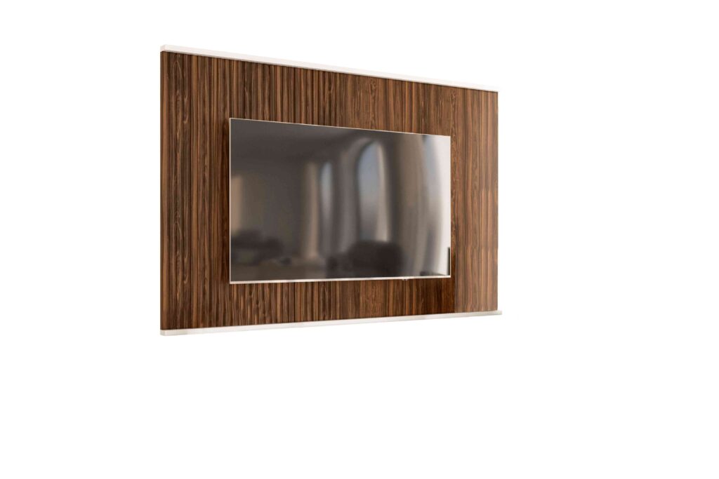 Painel Genesis 2.1 Palissandro.Branco Mobler