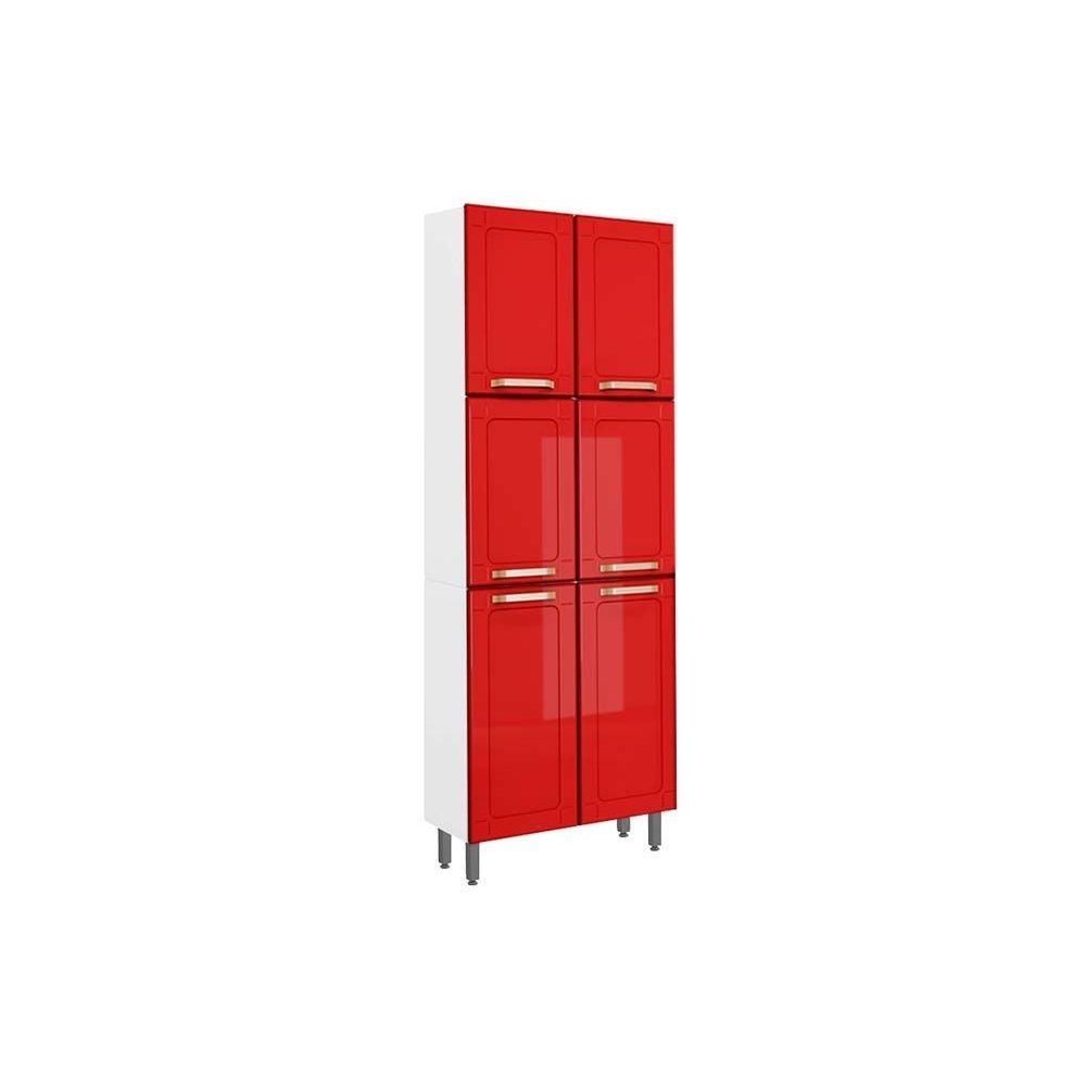 Paneleiro Aco Duplo 6P Colors Vermelho Bertolini