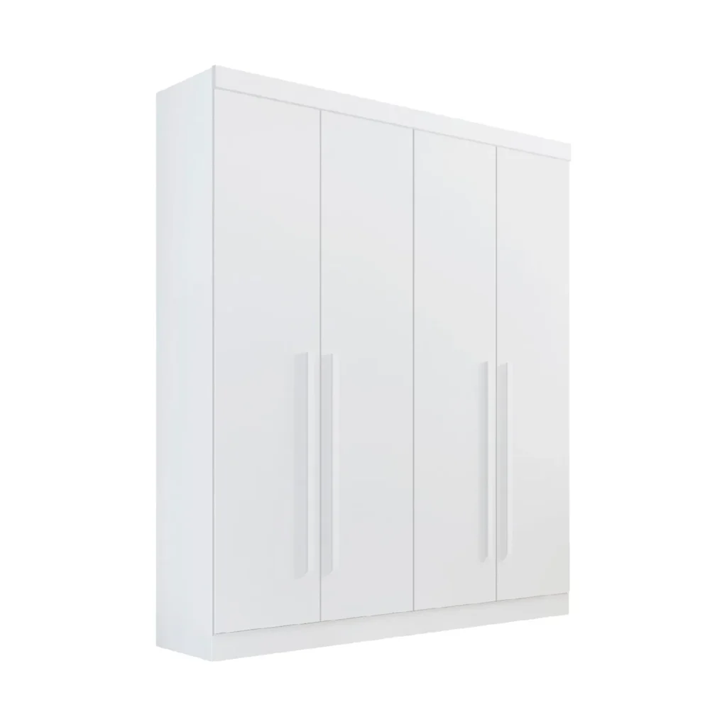 Roupeiro Da Vinci Plus 4 Portas Branco D’Doro Móveis
