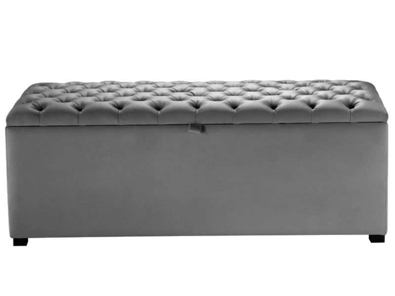 Recamier King Dubai Corino Cinza SR Cabec