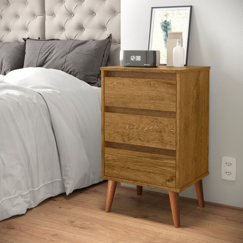 Mesa de Cabeceira Retro Wood Freijo EJ Moveis