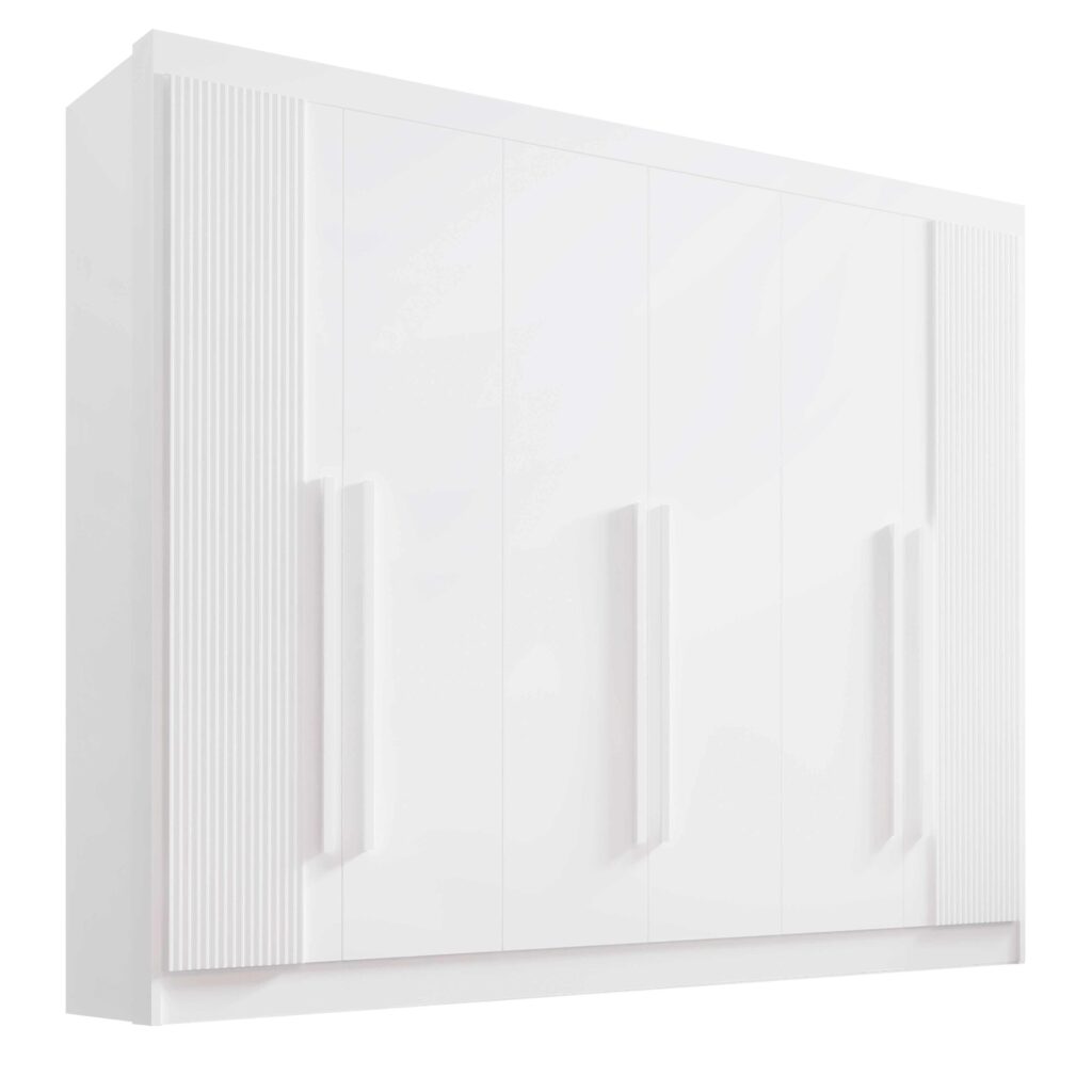 Roupeiro Athos 6P Branco Ripado D Doro