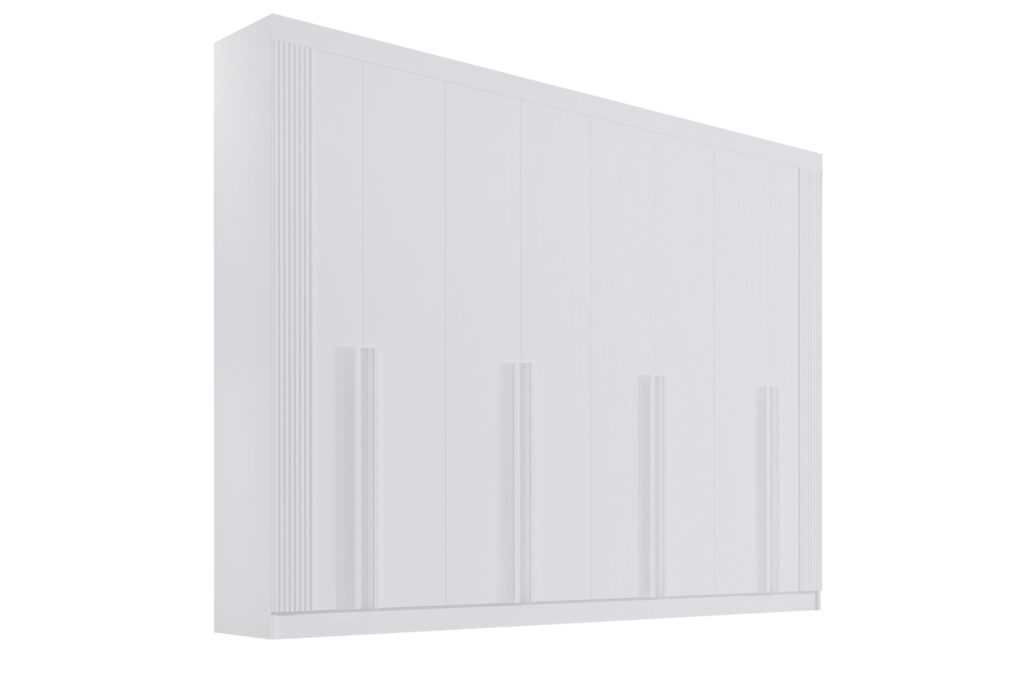 Roupeiro Daymond 8P Branco Ripado D Doro