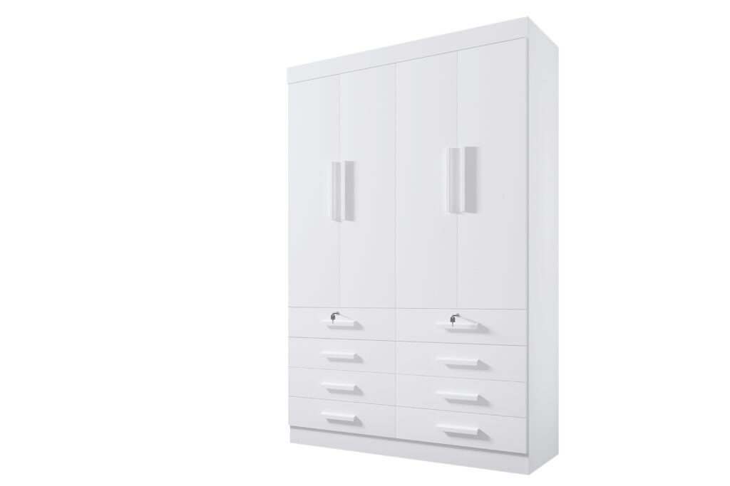 Roupeiro Monaco Plus 4P8G Branco D Doro