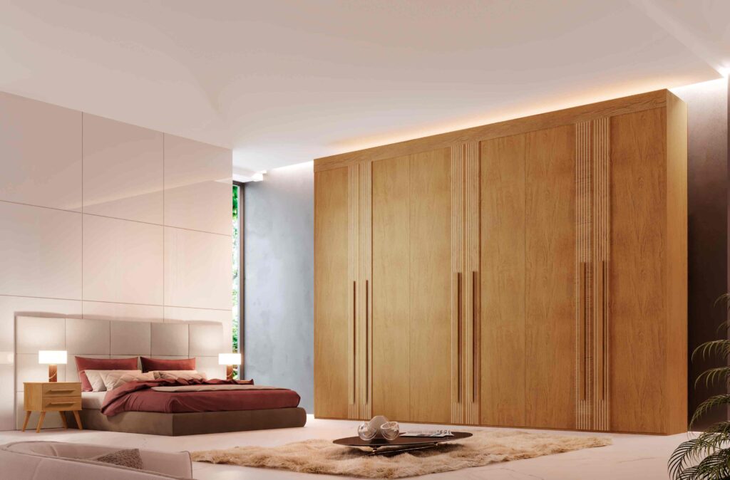 Roupeiro Lucca Premium 6P6G Naturale Rufato