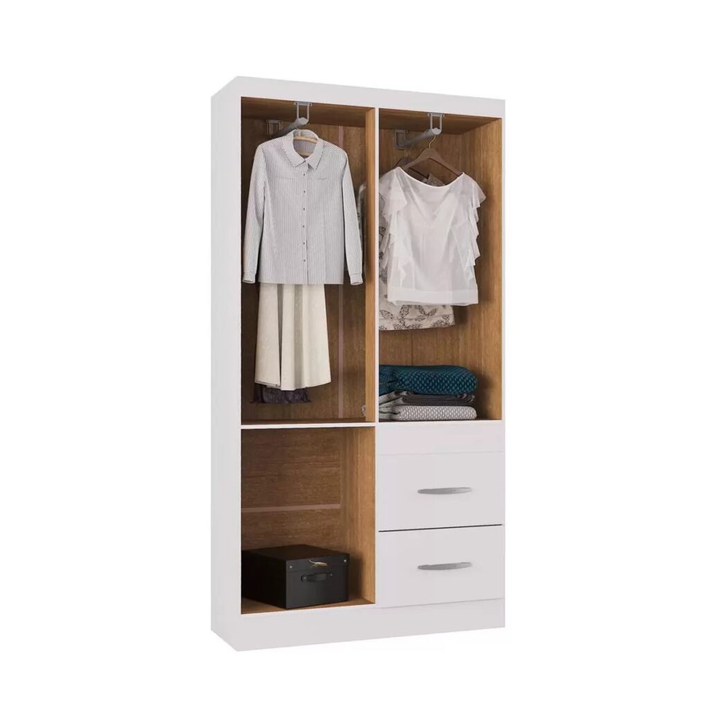 A837.Roupeiro New Marbela 4P2G Visualizacao Interior Poquema