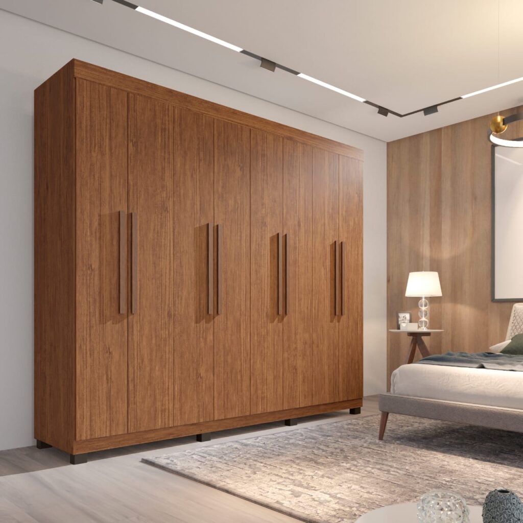 Roupeiro Milano Prime 8P Cinamomo Imop