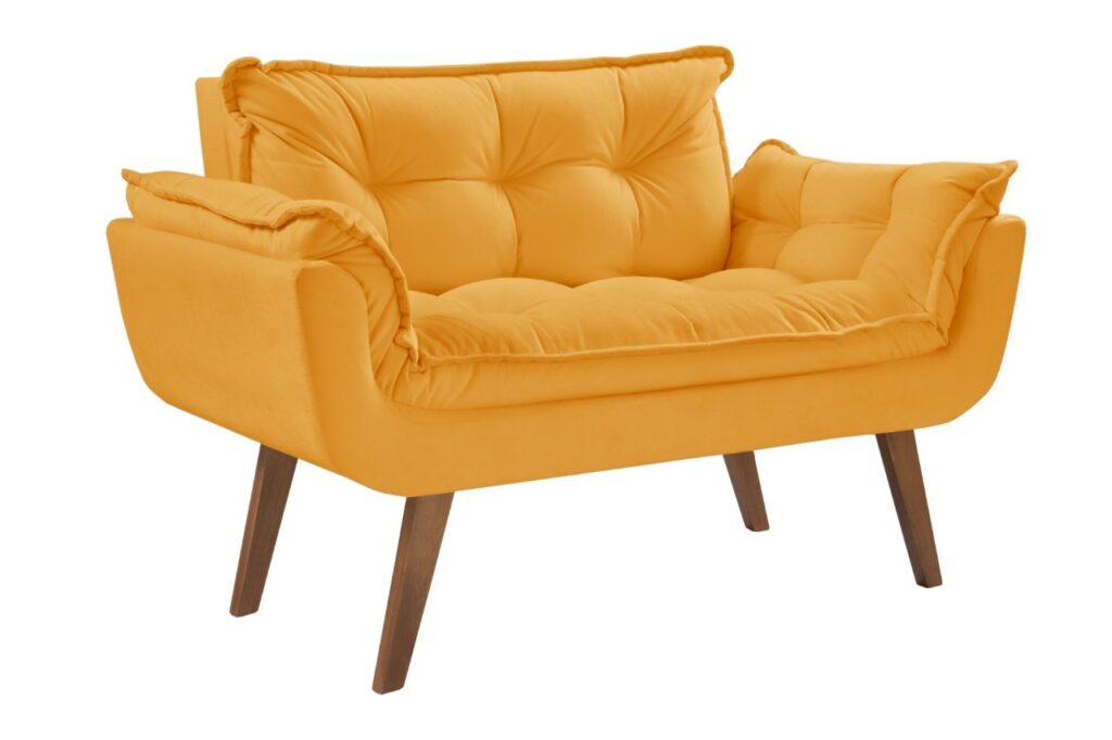 Poltrona Namoradeira Opalla Vel Inca 18 Amarelo 512 D Salla