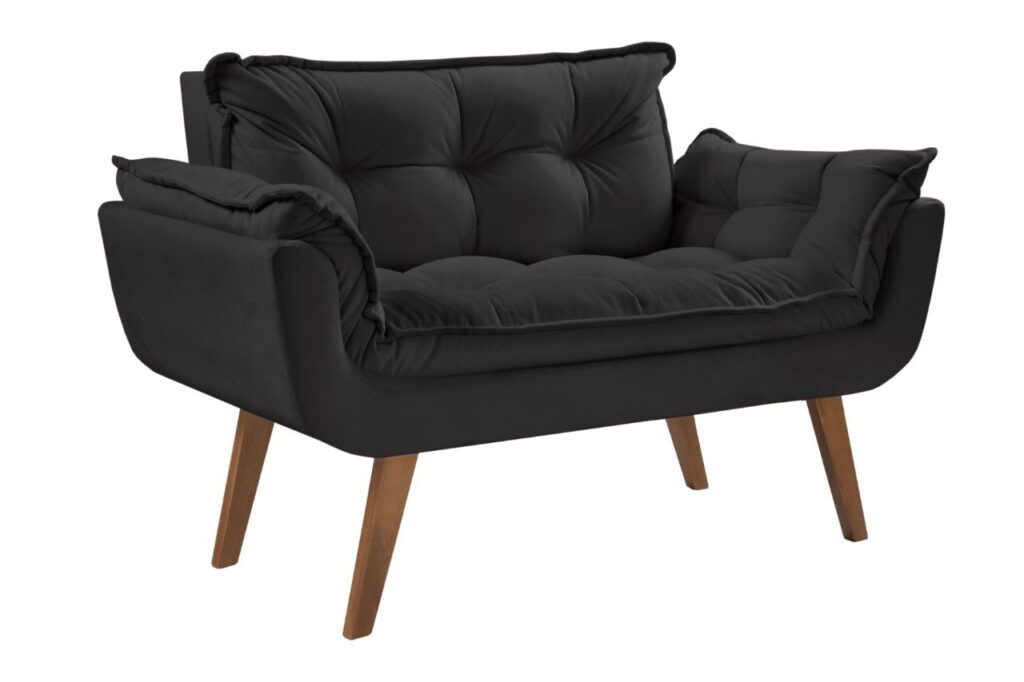 Poltrona Namoradeira Opalla Vel Inca 13 Preto 506 D Salla