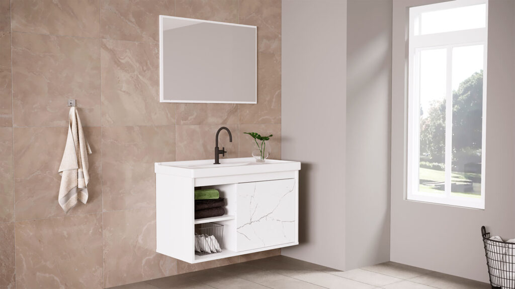 Conjunto Zeta Branco.Marmorizado.Branco Cerocha