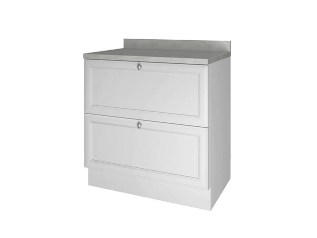 Balcao 80 1P1G Americana Branco Nesher