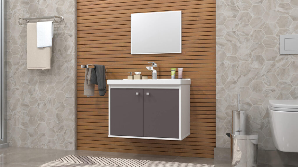 Conjunto Aster 2P Branco.Gianduia Cerocha