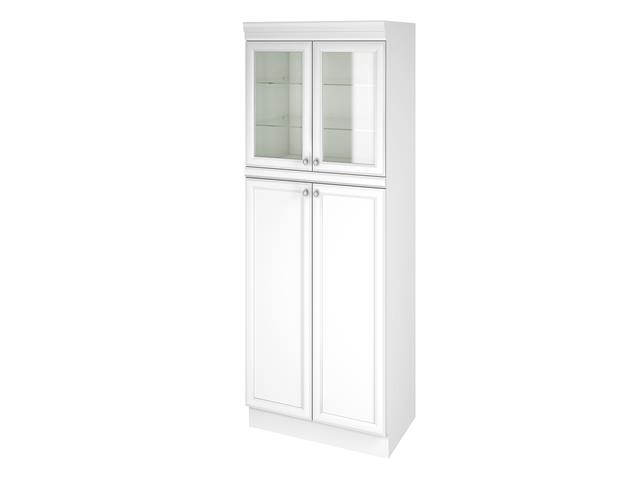 Paneleiro Cristaleira 4P Americana Branco Nesher