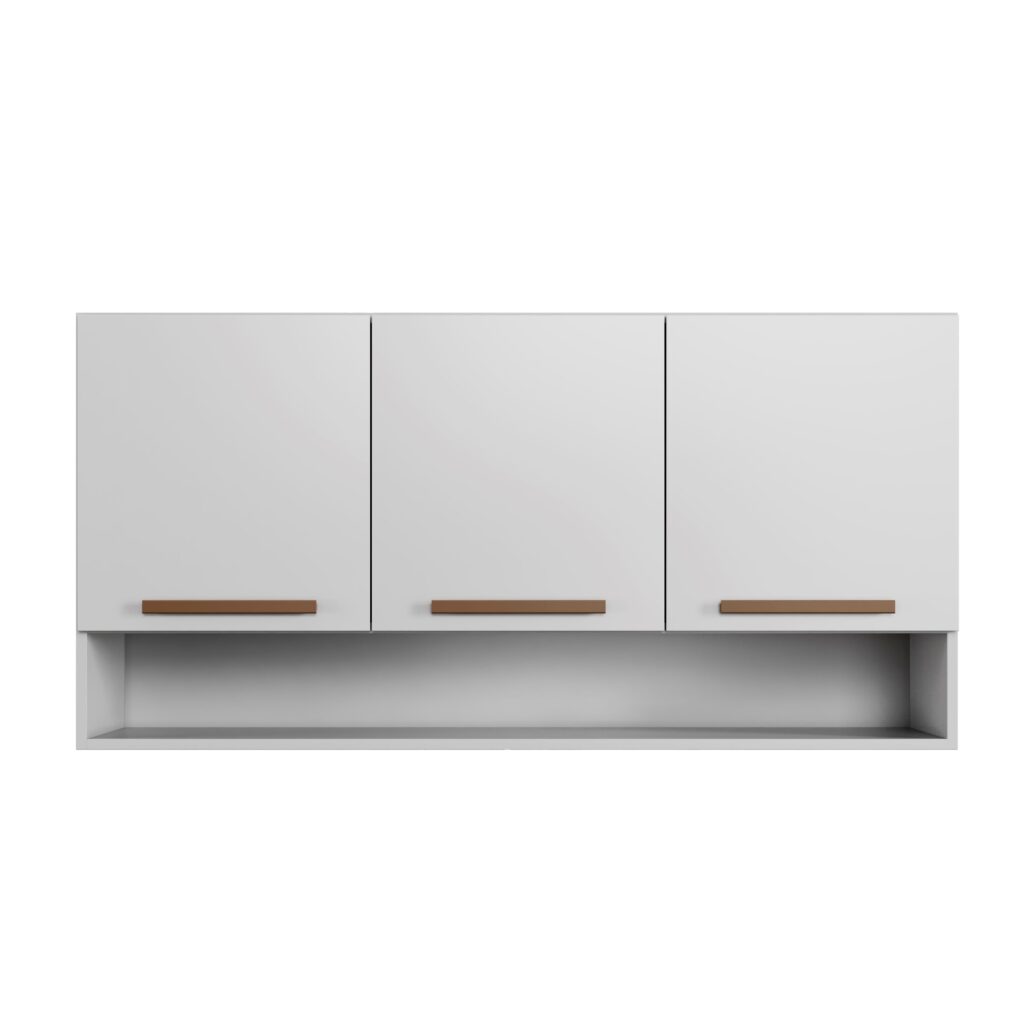 Armario Aereo Plus 3P1N Branco Arte Moveis