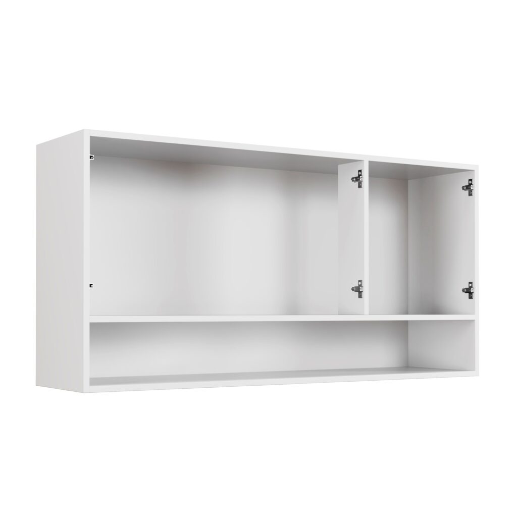Armario Aereo New 91 3P1N Visualizacao Interna Arte Moveis