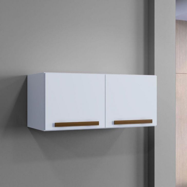 Armario Aereo Turqueza 70 2P Branco Arte Moveis