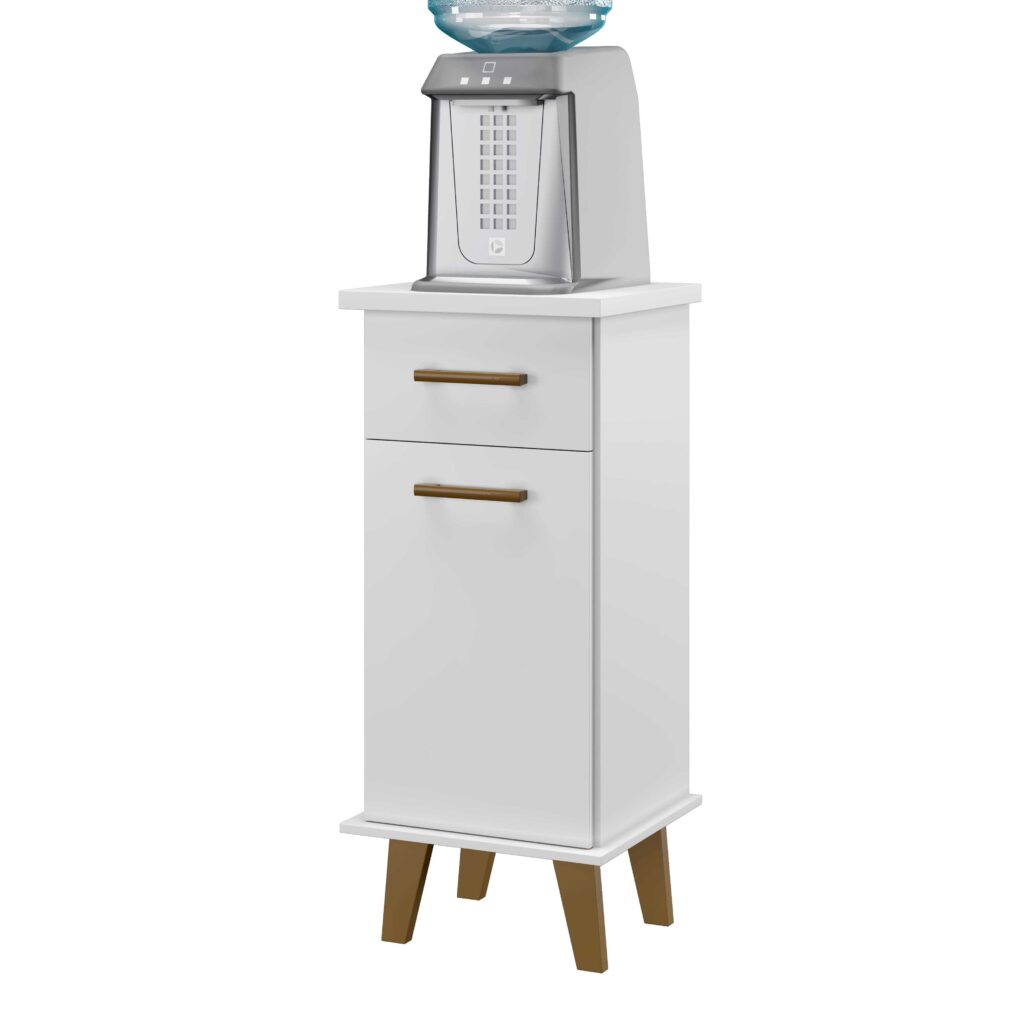 Balcao Arte Pop 36 1P1G Branco Arte Moveis