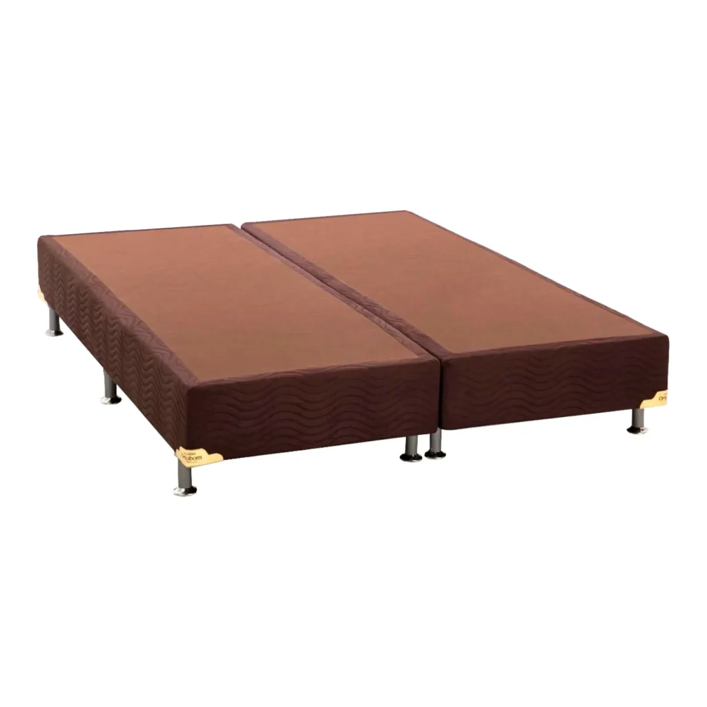 Base Sommier Queen 158x198x42 Camurça Marrom Ortobom