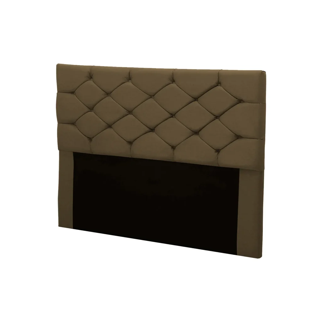 Cabeceira King Bony 195 Veludo Suede Castor JS Móveis