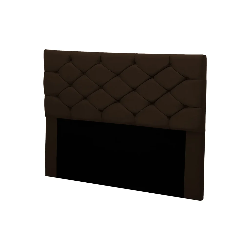 Cabeceira King Bony 195 Veludo Suede Chocolate JS Móveis