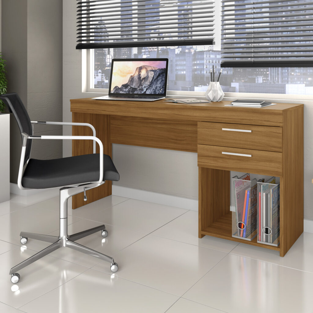 Mesa Office 1G1N Branco New Notavel