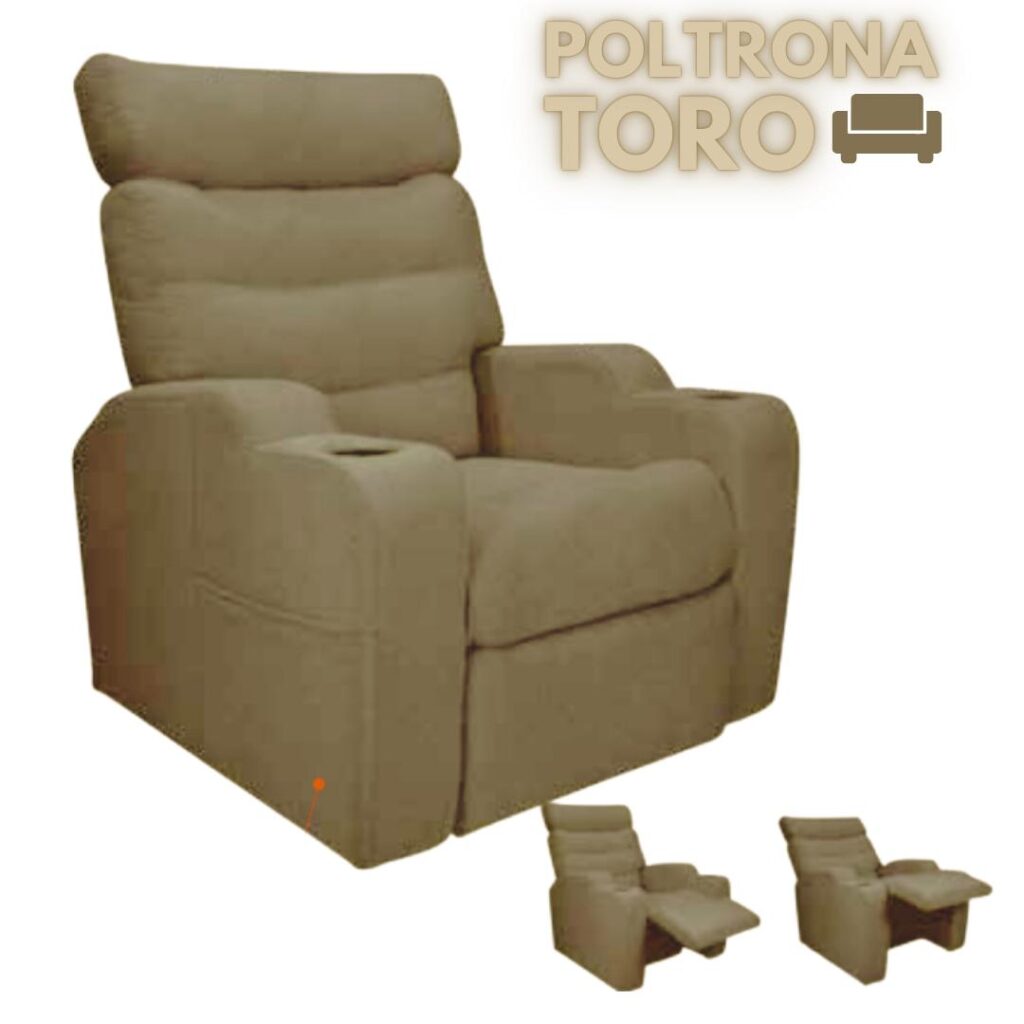 Poltrona Reclinavel Toro MX 74 2 Estagios Linho Bege Matrix