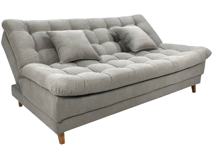 Sofa Cama MX Duda 1 Estagio Linho Cinza 487 Matrix