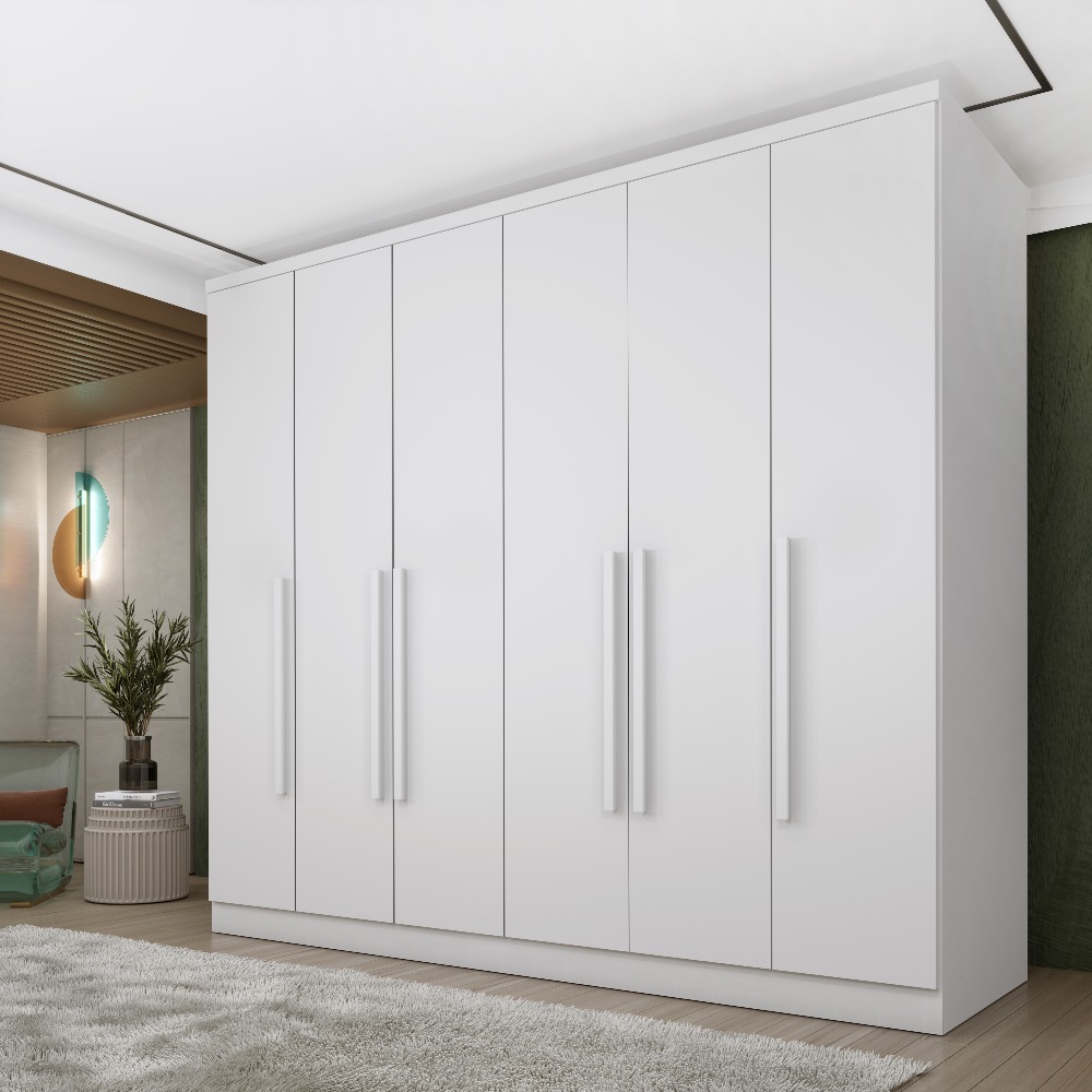 Roupeiro Padova.Veneza 6P4G Branco Neve TCIL