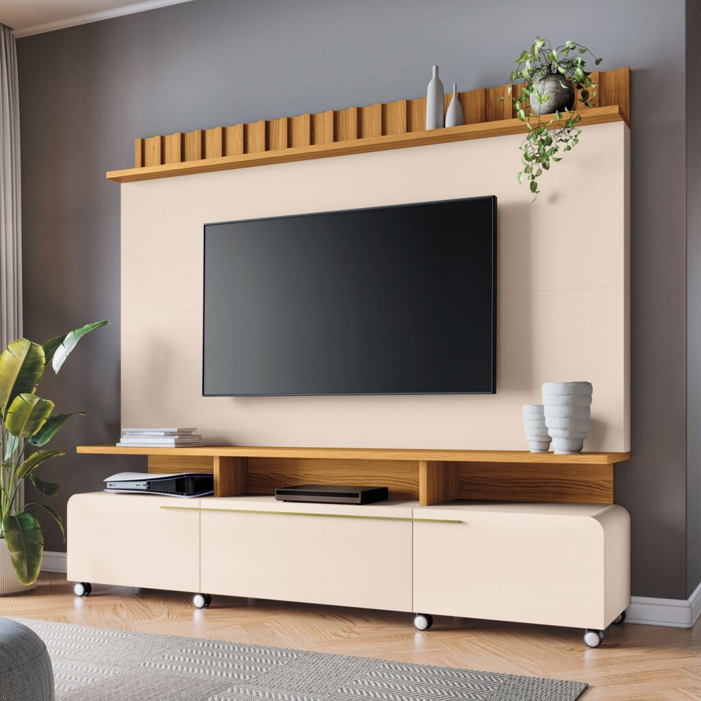 Home Theater Artis 2.0 2P1G3N2P Off White.Cinamomo HB Moveis