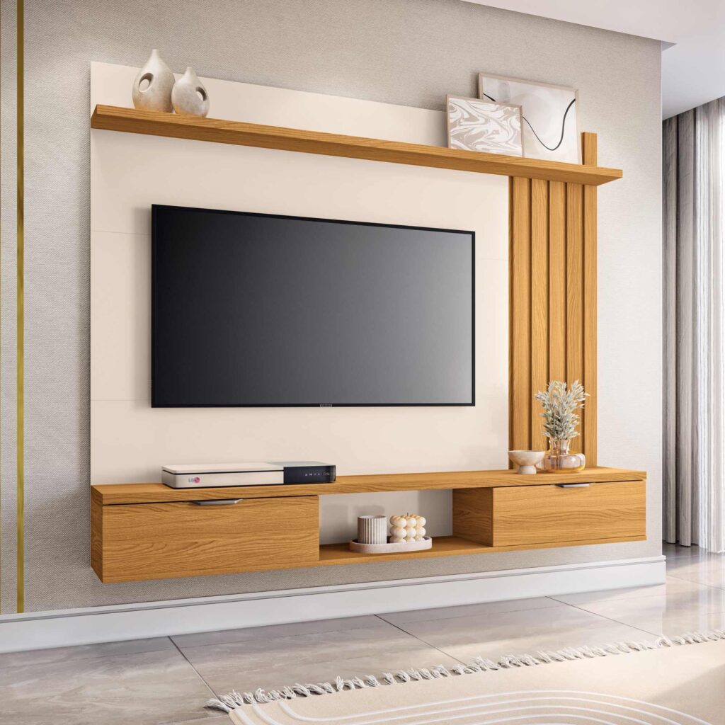 Painel Lets 1.6 Off White.Cinamomo HB Moveis
