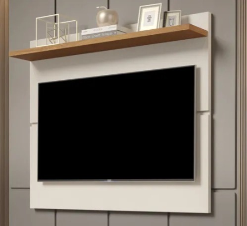 Painel Vivare 108 New Off White.Nature Giga Moveis