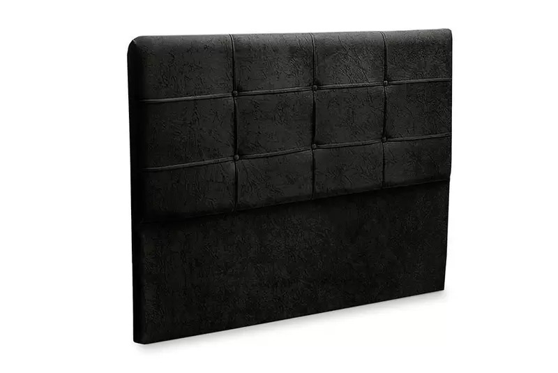 Cabeceira Casal London 140 Corino Preto SR Cabeceiras