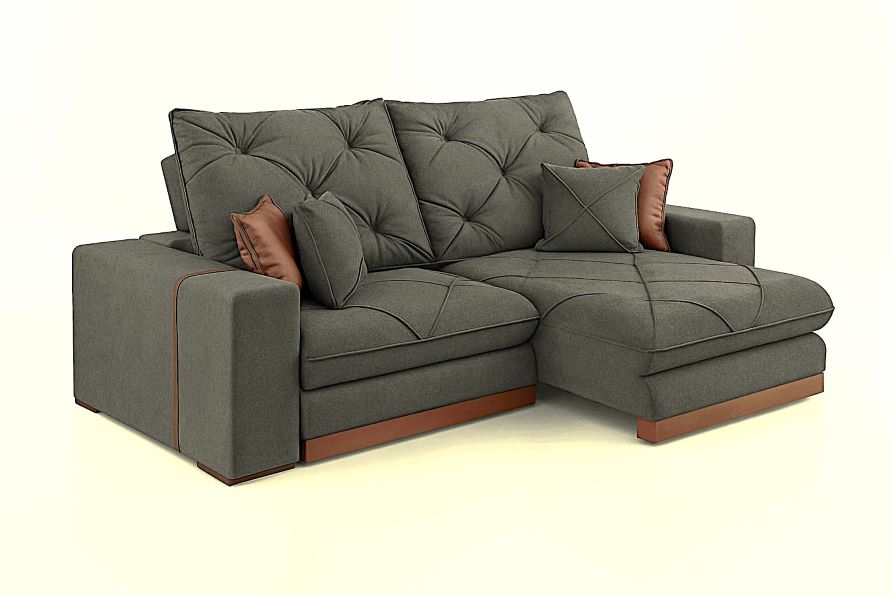 Estofado Retratil Reclinavel Geriba 250 2×100 Brc 25cm Veludo Inca Bege Escuro 03 Idealle