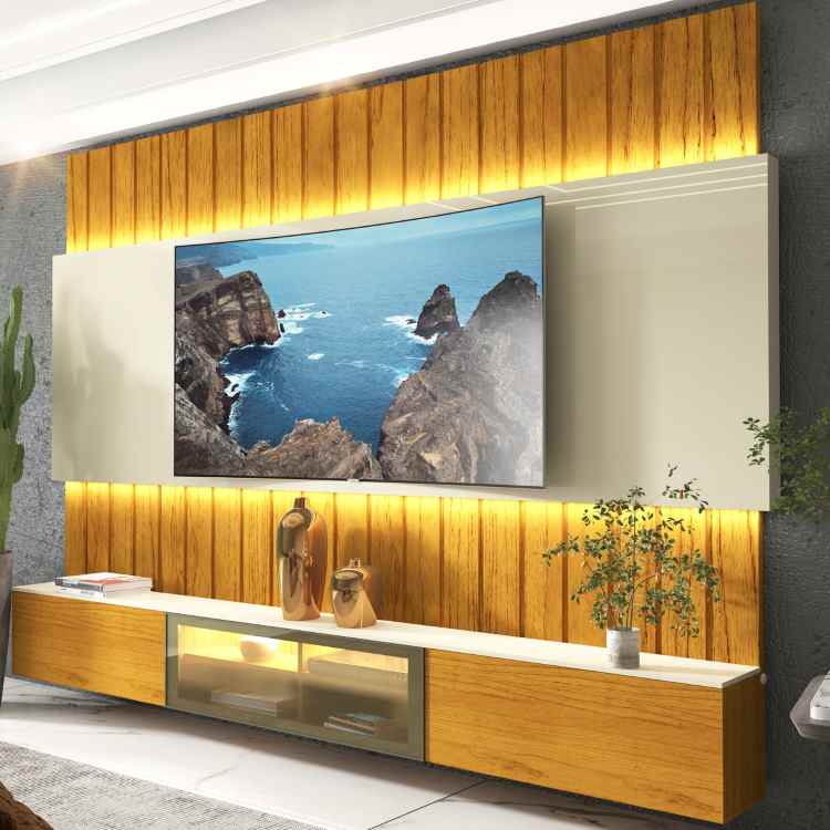 0552842.Home Soberano Reflecta 230 com LED Naturale.Off White Gelius