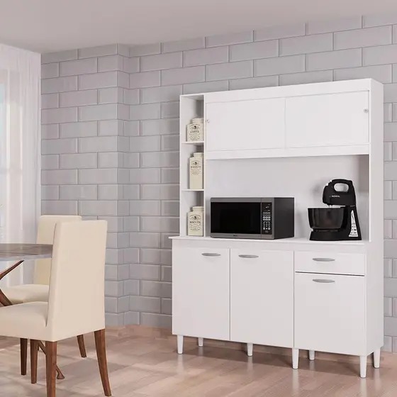 A883.Kit Cozinha Duda 140 5P1G Branco Poquema