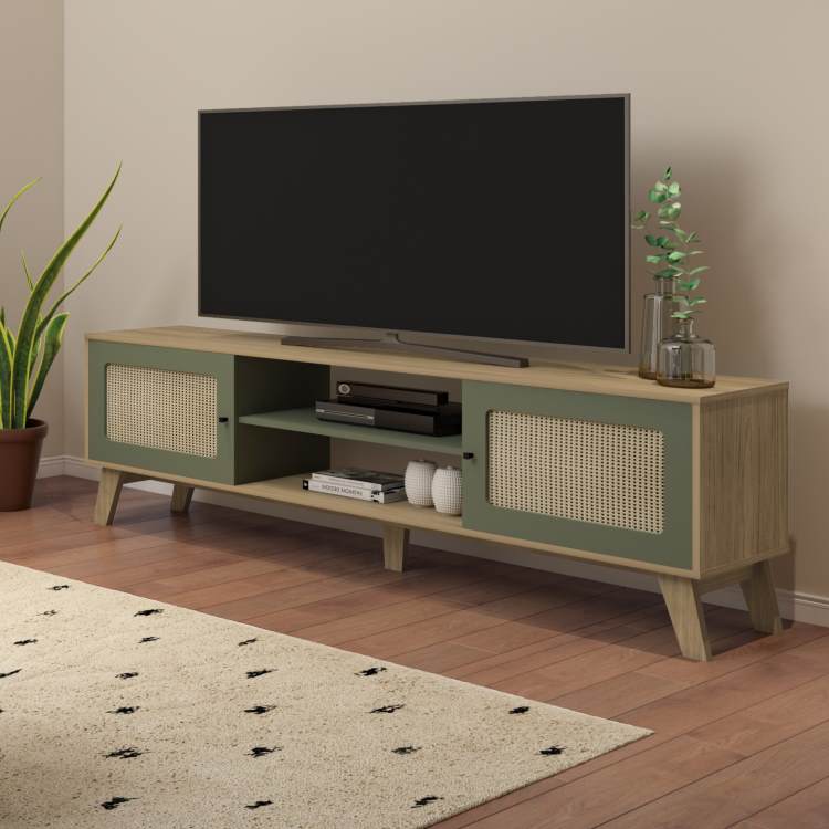 Rack Charlotte 180 2P2N Carvalho.Meta Artely