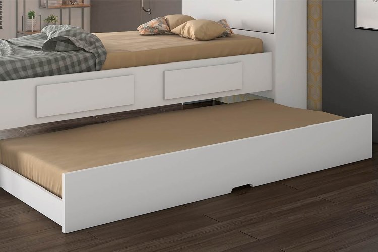 Cama Auxiliar Premium II Fit Branco Conquista Moveis