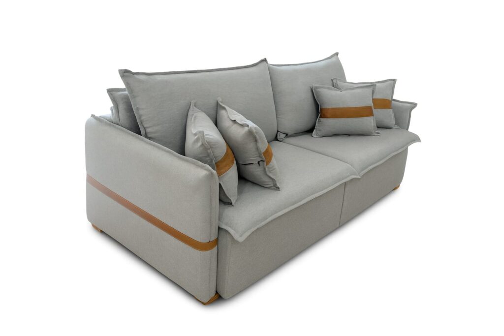 Sofa Retratil Reclinavel sem Caixa Leticia 220 Linho Cinza Claro 20 We Estofados