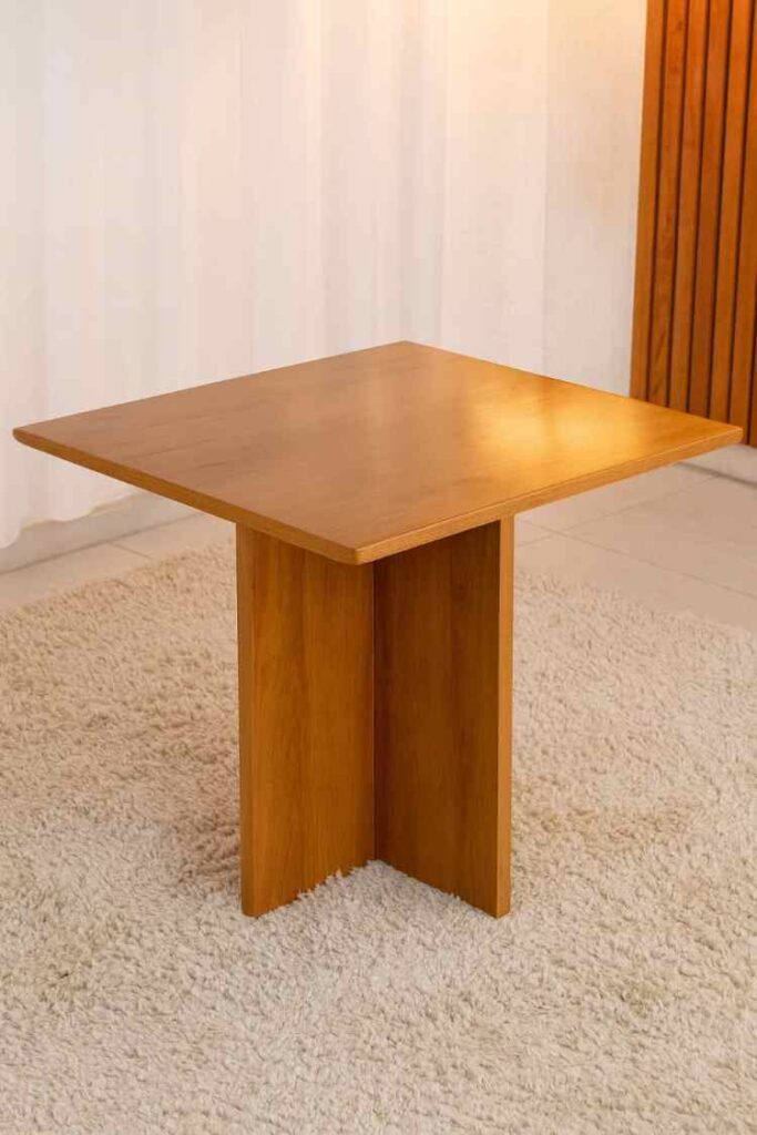 Mea Salina 90×90 Tampo Dakota MDF sem Vidro Cinamomo Cel Moveis