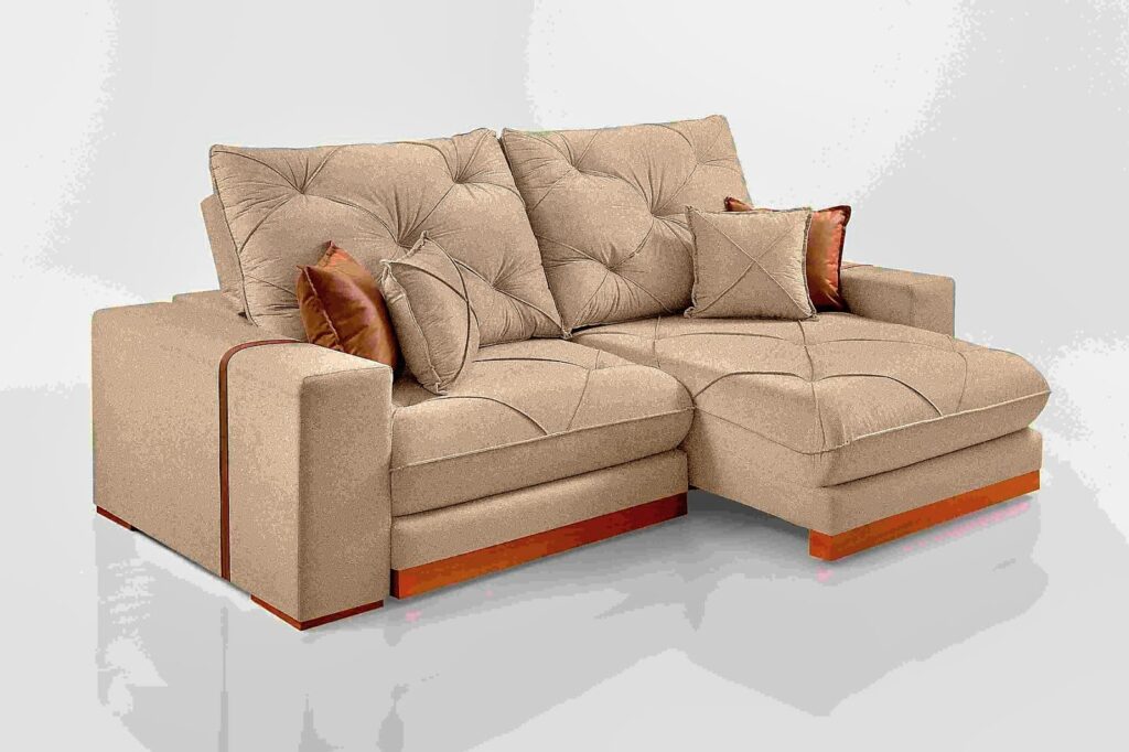 Estofado Retratil Reclinavel Geriba 290 Veludo Inca Capuccino 15 Idealle